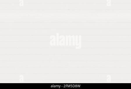 Off-white lined paper background with fibre texture. Full frame pattern of feint ruled paper, seamless and tileable (repeatable) Stock Photo