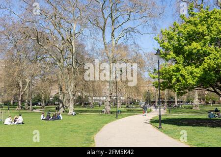 Russell Square Gardens, Bloomsbury, London Borough of Camden, Greater London, England, United Kingdom Stock Photo