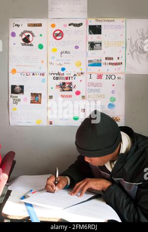 Thembalitsha is the Xhosa word for New Hope and they aim to bring new hope to the desperate and needy people of South Africa, developing them to a poi Stock Photo