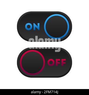 Icon set multi colored button in flat style. Easy editable vector isolated illustration. Stock Vector