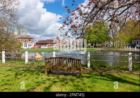 Goudhurst village pond, Kent, UK Stock Photo