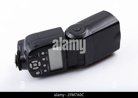 Photo flash for photographers on a white background Stock Photo
