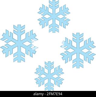 Vector illustration of a frost emoticon Stock Vector