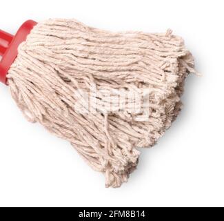 rope MOP cut out on white background Stock Photo