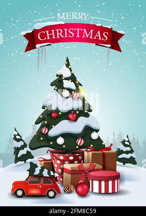 クリスマス Merry Christmas post card merry-christmas-vertical-