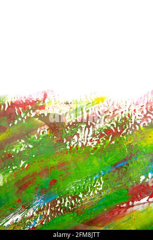 Bright colorful background of bright colorful lines liquid paints. Stock Photo