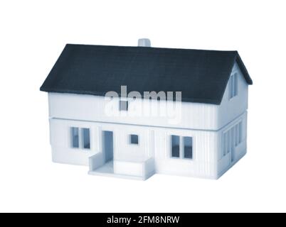 Objects printed by 3d printer Isolated on white background. Stock Photo