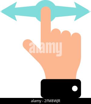 Vector touch screen gestures Icons. Thin line Icons. Stock Vector