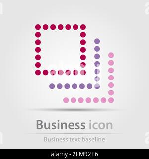 Originally created business icon for creative design tasks Stock Vector