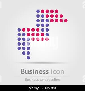 Originally created business icon for creative design tasks Stock Vector