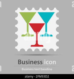Originally created business icon for creative design tasks Stock Vector