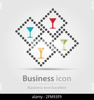 Originally created business icon for creative design tasks Stock Vector