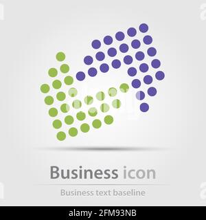 Originally created business icon for creative design tasks Stock Vector