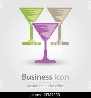 Originally created business icon for creative design tasks Stock Vector