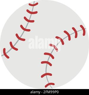 Vector illustration of baseball ball Stock Vector