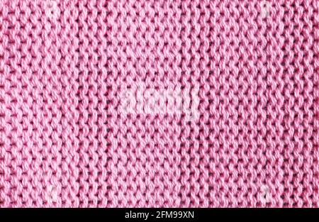Close up picture of pink fabric fibers, selective focus. Stock Photo