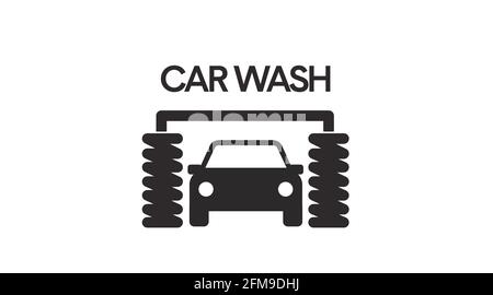 Car wash icon. Vector isolated illustration of Car wash Stock Vector