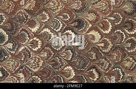 Vintage abstract marbled paper in traditional turkish style - ebru Stock Photo
