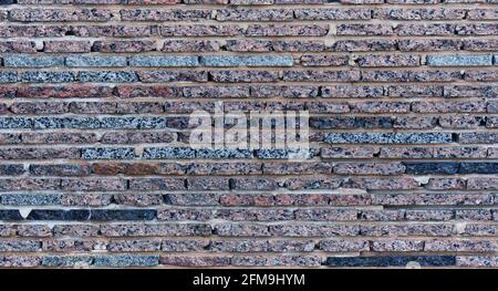 Blue brick wall as a background. Stock Photo