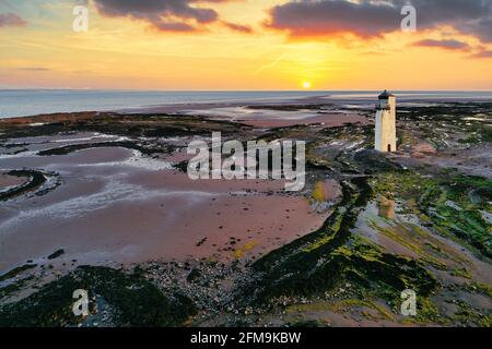 Southerness Lighthouse is the second oldest Lighthouse in Scotland Stock Photo