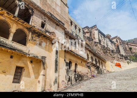 Garh Palace in Bundi, Rajasthan state, India Stock Photo