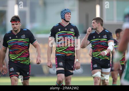 David Sisi and Johan Meyer (Zebre rugby 
