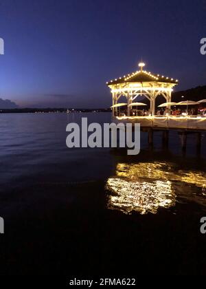 Pavilion, Lake Constance, Vorarlberg, Bregenz, State Capital, Austria Stock Photo