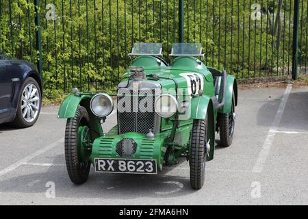 MG C Type 'Montlhery' Midget (1931 Earl of March Team Car), Brooklands Museum, Weybridge, Surrey, England, Great Britain, United Kingdom, UK, Europe Stock Photo