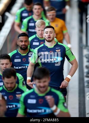 Huddersfield Giants' Sam Wood makes his way out ahead of the Betfred Challenge Cup quarter final match at the Emerald Headingley Stadium, Leeds. Picture date: Friday May 7, 2021. Stock Photo