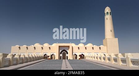 View of Imam Abdul Waheb Mosque, also known as Grand Mosque in Doha, Qatar Stock Photo