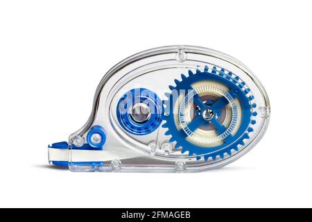 Correction tape isolated on white background Stock Photo