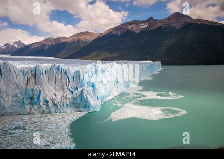 The Perito Moreno Glacier in the South American Andes, Patagonia, Argentina, Santa Cruz Stock Photo