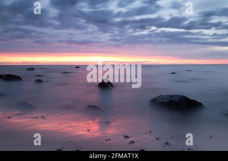 Beautiful Sunset at Ocean park beach in San Juan Puerto Rico Stock ...