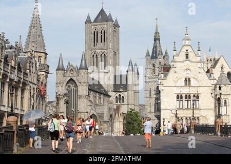 Ghent old town, Belgium Stock Photo