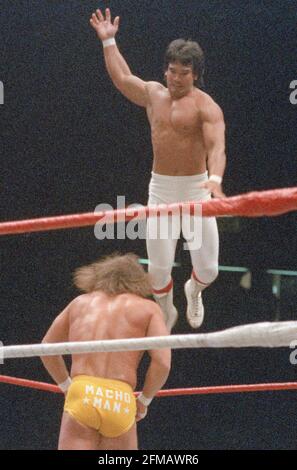 Ricky Steamboat  Randy Macho Man Savage1986                                                           By John Barrett/PHOTOlink Stock Photo