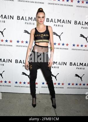 Launch of Puma X Balmain collaboration created by Cara Delevingne and Olivier Rousteing, held at Milk Studios in Los Angeles, Thursday, November 21, 2019. Jennifer Graylock-Graylock.com Stock Photo