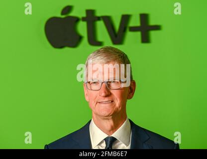 APPLE CEO Tim Cook arrives to The Morning Show New York Premiere by APPLE TV, held at Lincoln Center in New York City, Monday, October 28, 2019. Photo by Jennifer Graylock-Graylock.com 917-519-7666 Stock Photo