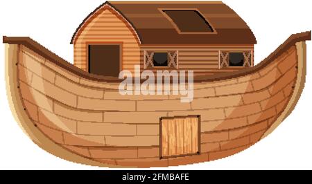 Blank Noah's Ark cartoon style isolated illustration Stock Vector Image ...