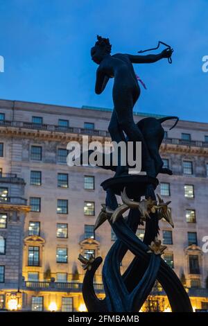 England, London, Westminster, Green Park, Statue of Goddess Diana Stock Photo