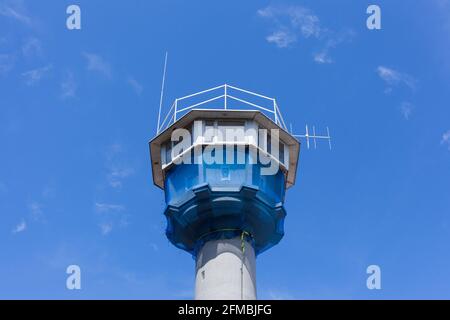 Baltic Sea border tower, former watchtower of the coast border brigade of the border troops of the GDR, Kühlungsborn, Mecklenburg-Western Pomerania, Germany, Europe Stock Photo