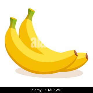 bananas flat design icon isolated symbol image Stock Vector