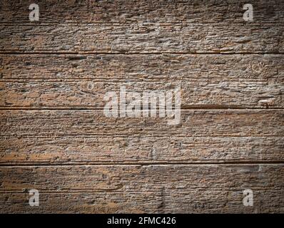 The Old boards and metal rivets. Backgrounds and textures Selective focus Stock Photo