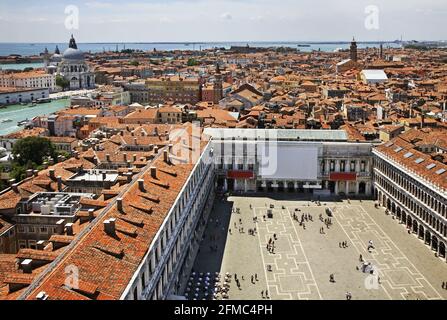 Procuratie at square of St. Mark in Venice. Region Veneto. Italy Stock Photo