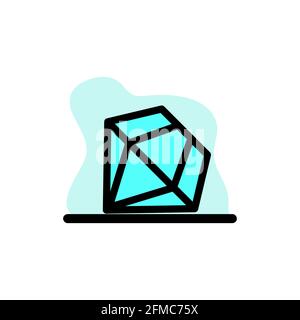 Diamond Icon Conceptual Vector Design Illustration eps10 Stock Vector