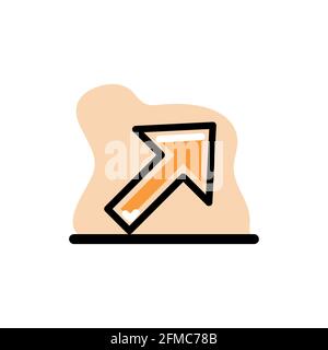 Arrow Vector Icon Conceptual Design eps10 Stock Vector