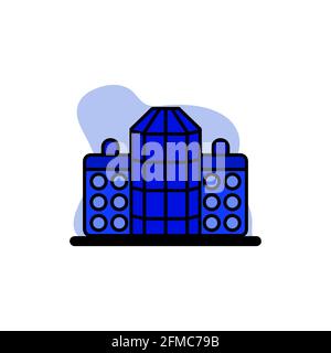 Company Buildings Icon Concept Vector Illustration Design eps10 Stock Vector