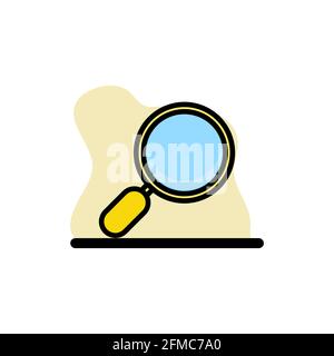 Magnifier Icon Conceptual Vector Design Illustration eps10 Stock Vector