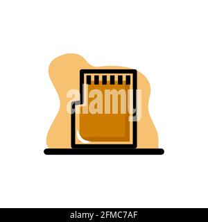 Memory Card Icon Concept Vector Illustration Design eps10 Stock Vector