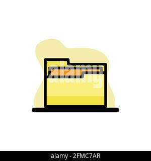 Folder Icon Concept Vector Illustration Design eps10 Stock Vector