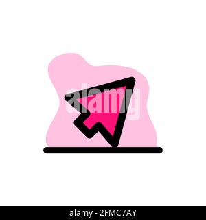 Mouse Icon Vector Concept Illustration Design eps10 Stock Vector